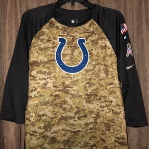 3/4 Nike Dri-Fit Salute to Service Colts shirt